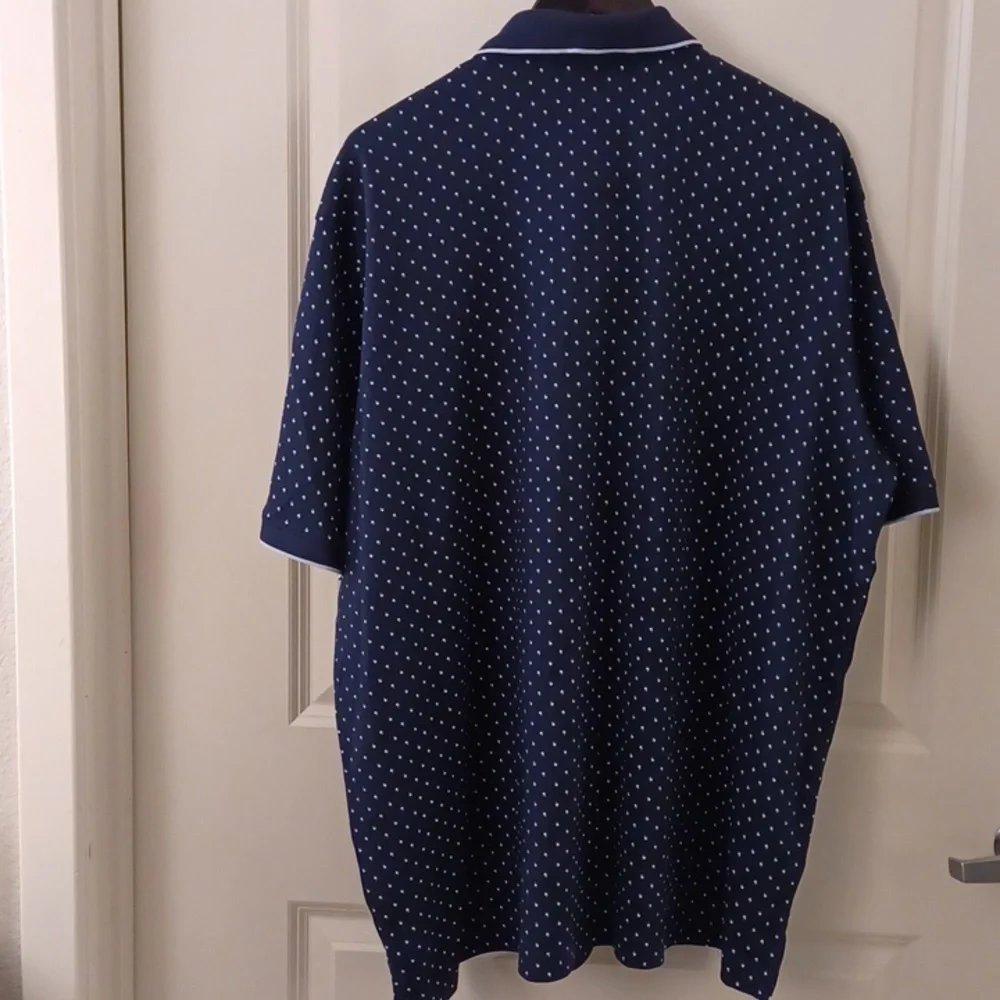 Lands End Navy Polo XXL Supima Cotton - Picture 3 of 11